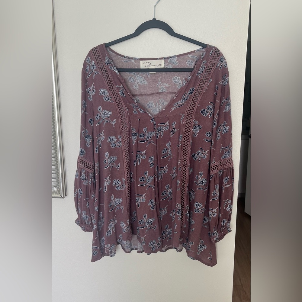 Long sleeve boho top